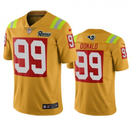 Maillot Homme Los Angeles Rams Aaron Donald 99 City Edition Gold